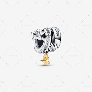 Pandora Shooting Star Spiral Charm
